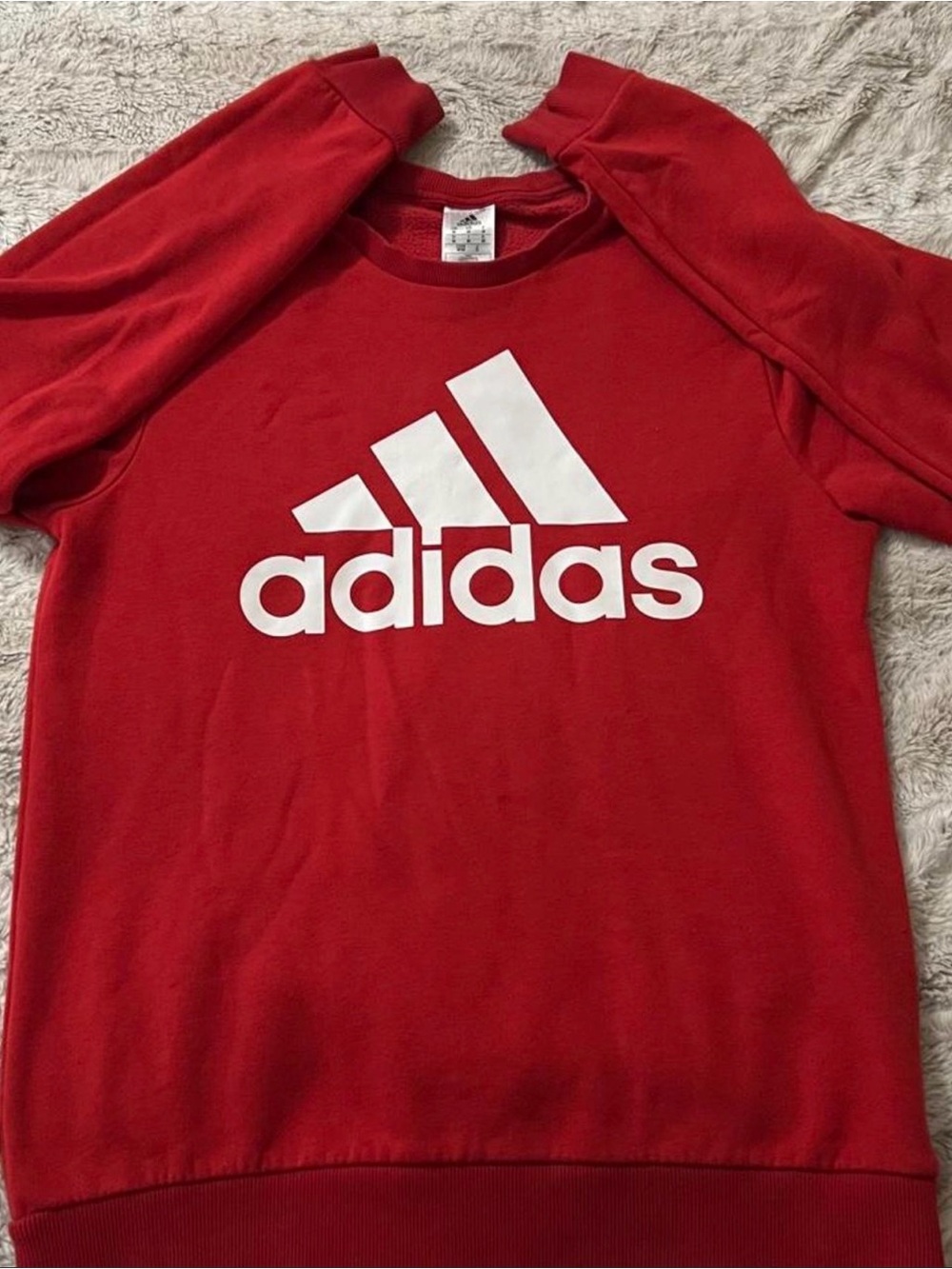 adidas Kids Red Logo Sweatshirt